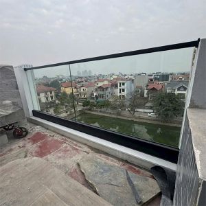 Ban công kính đế nhôm tay nhôm 3D LC055
