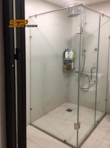 Vách kính phòng tắm bản lề 90 độ VKT008